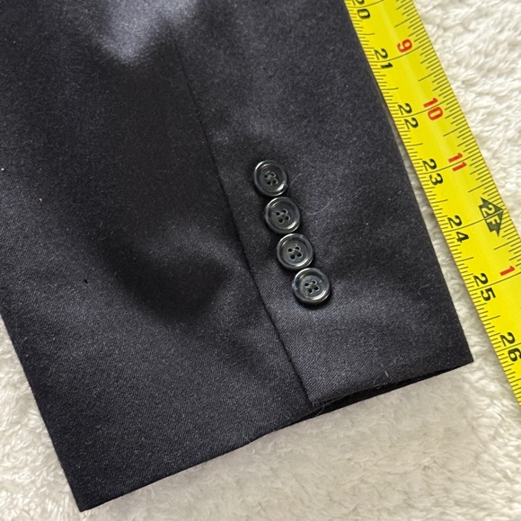 Jos A Bank Mens Blazer 48L Black Wool Cashmere Business Sport Coat *READ - Picture 8 of 10